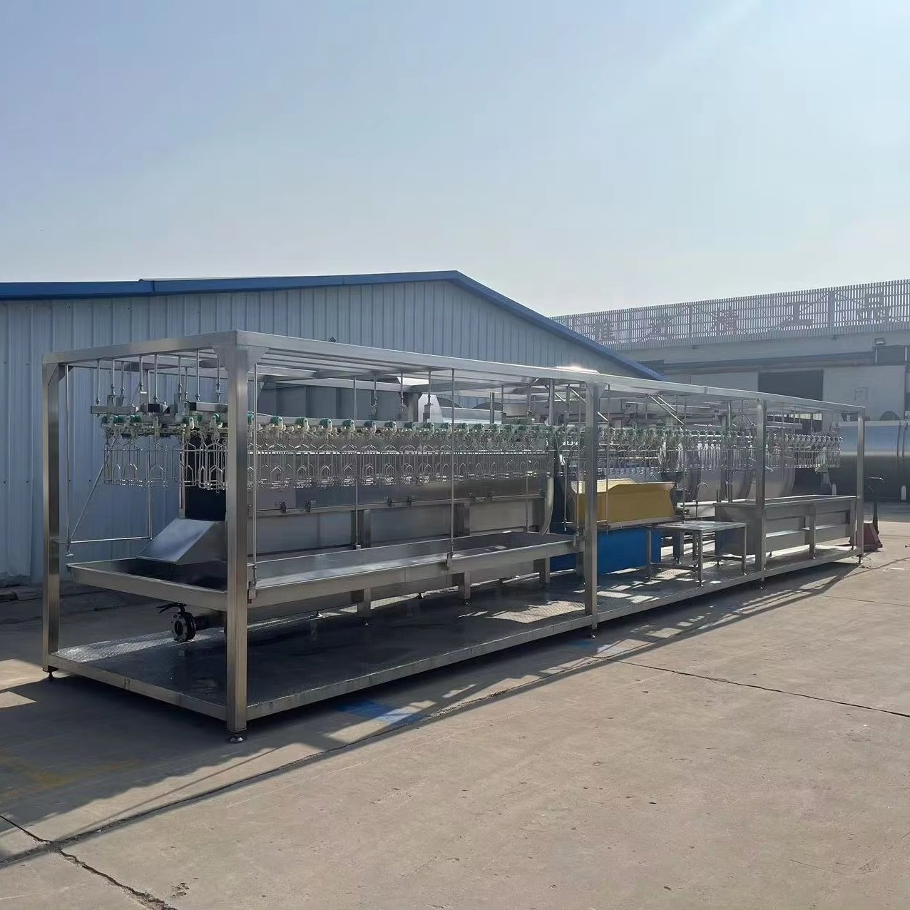 500 Chickens Per Hour Containerized Auto Small Chicken Slaughtering Machine Line